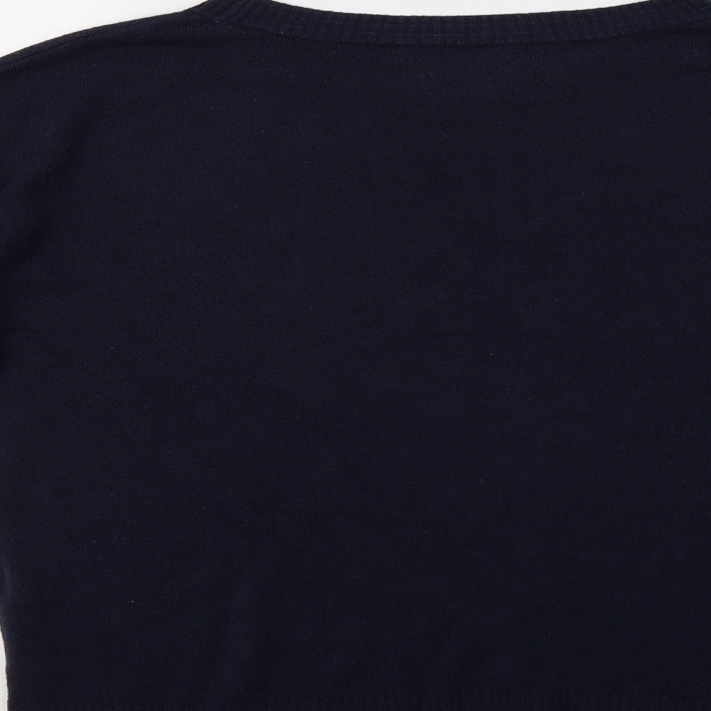NEXT Womens Blue Henley Jumper Size M