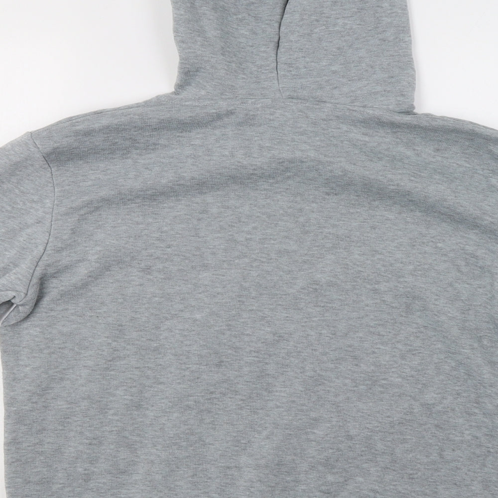 Preworn Womens Grey Pullover Hoodie Size L - Tik Tok