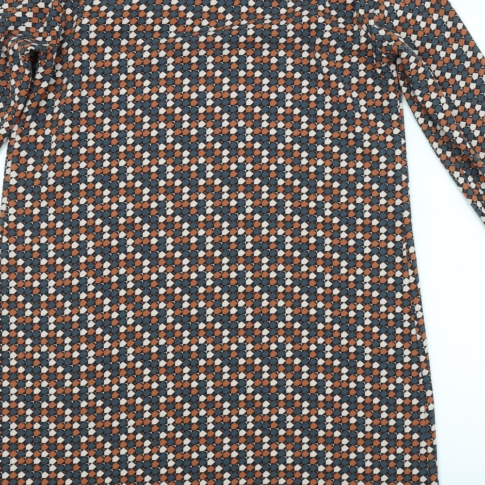 NEXT Womens Multicoloured Argyle/Diamond A-Line Size 8