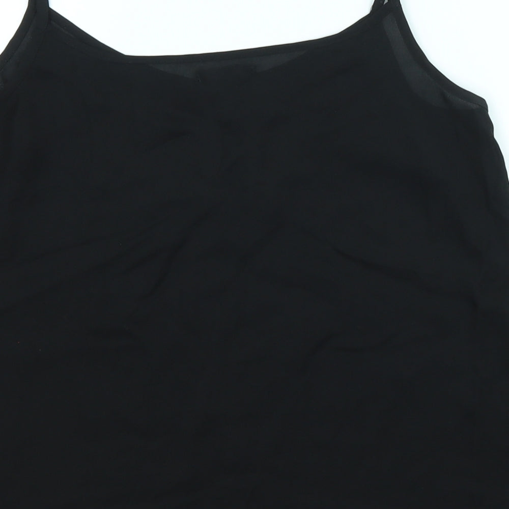 Amisu Womens Black Basic Tank Size M