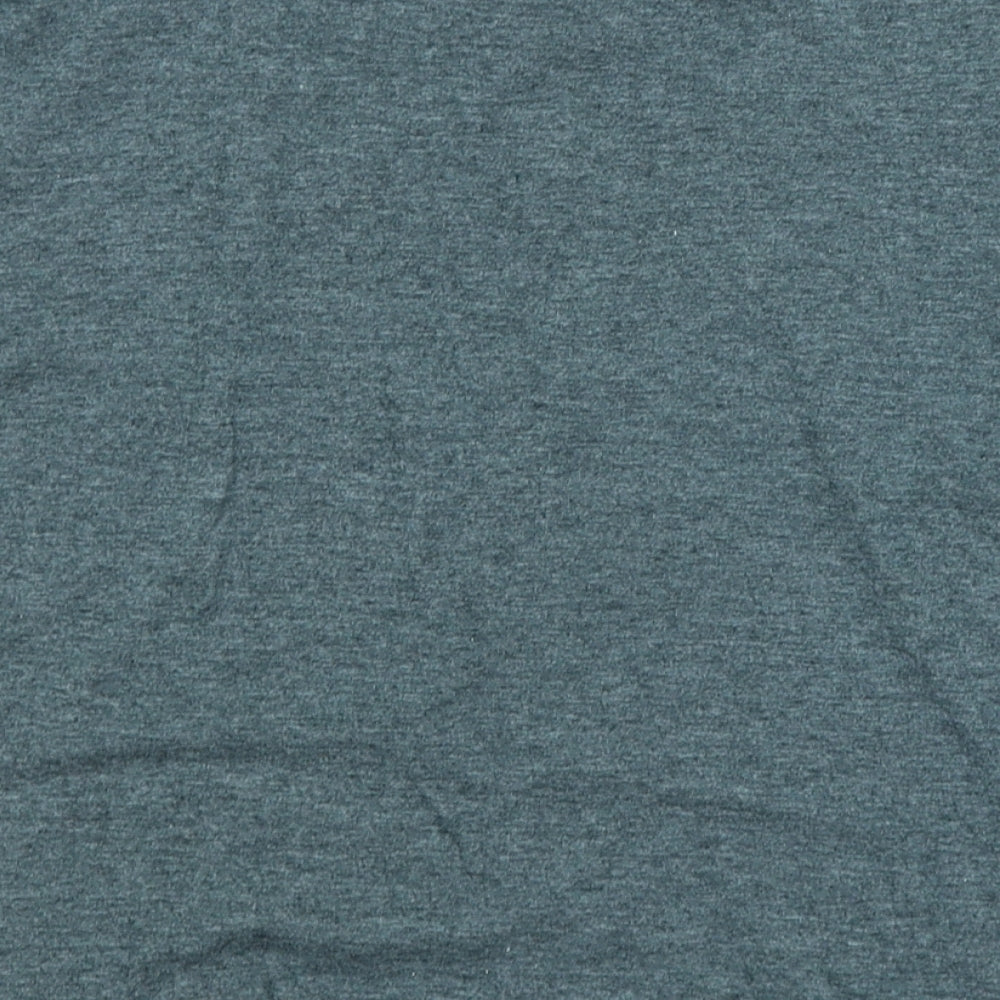 Miss Selfridge Womens Grey Cropped T-Shirt Size S