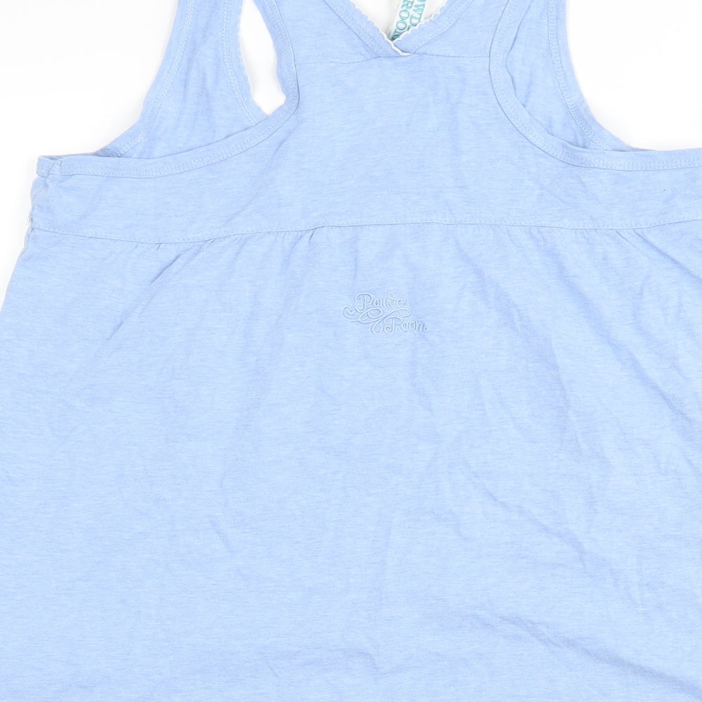 Powder Room Womens Blue Basic Tank Size M