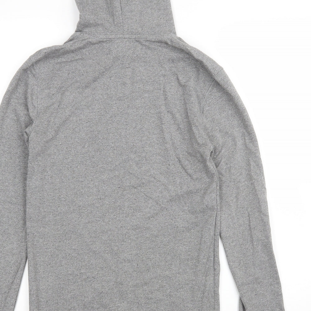 Topshop Womens Grey Pullover Hoodie Size XS