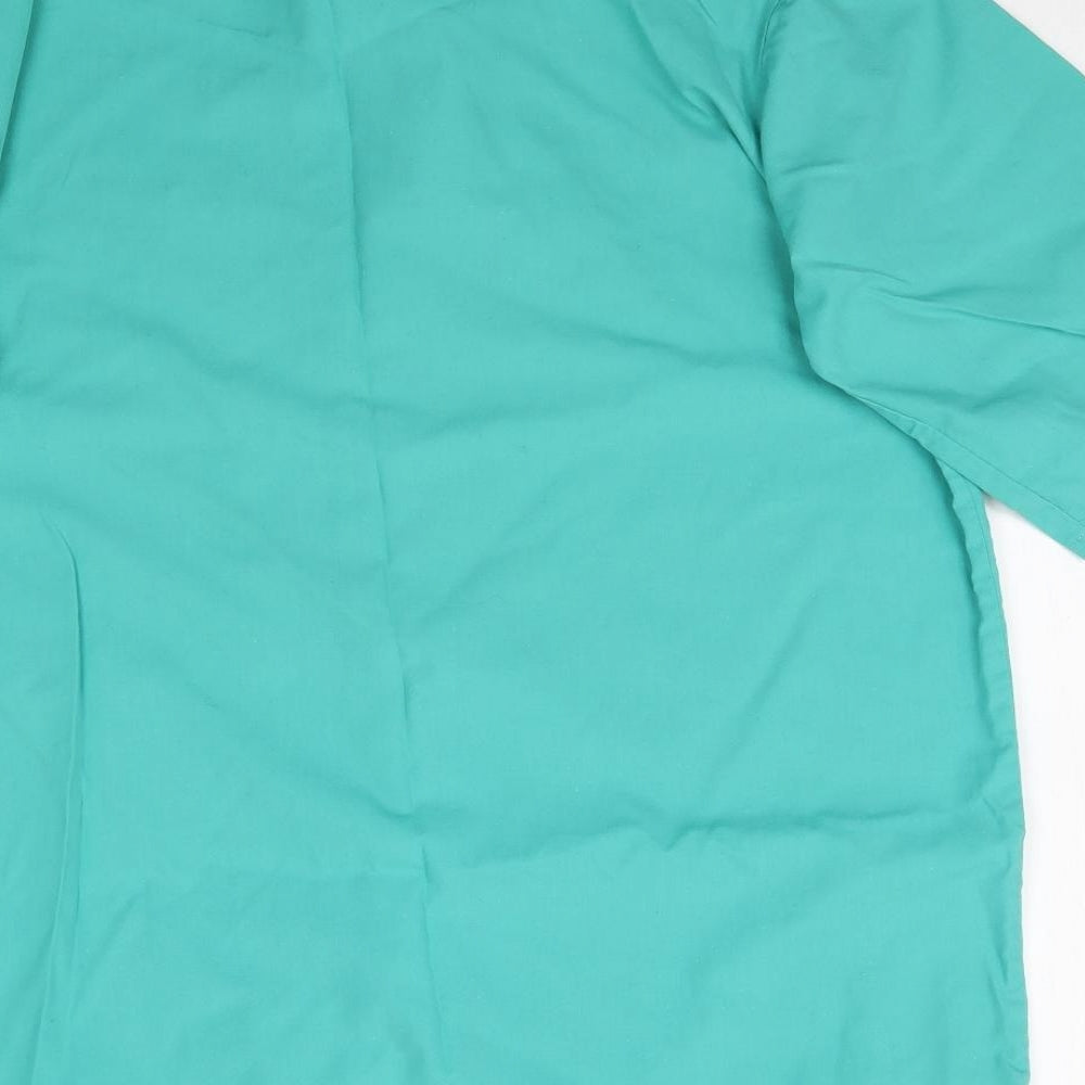 Royal Class Womens Green Basic Button-Up Size L