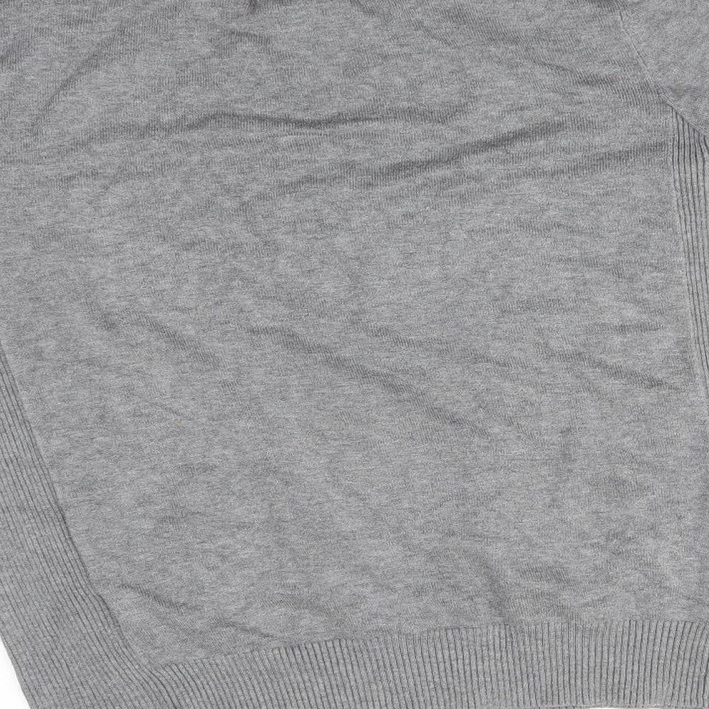 JOSEPHA Womens Grey Basic T-Shirt Size M