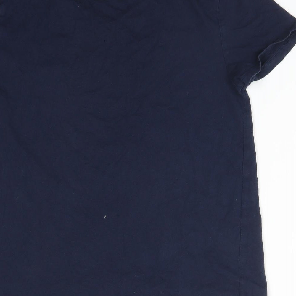 Next Womens Blue Solid Pyjama Top Size S