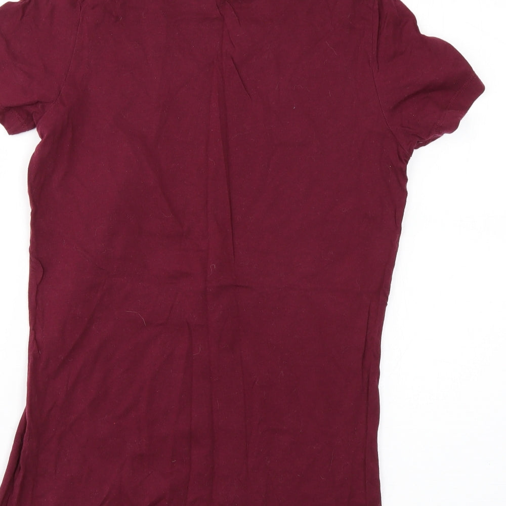 Bella Womens Purple Basic T-Shirt Size L