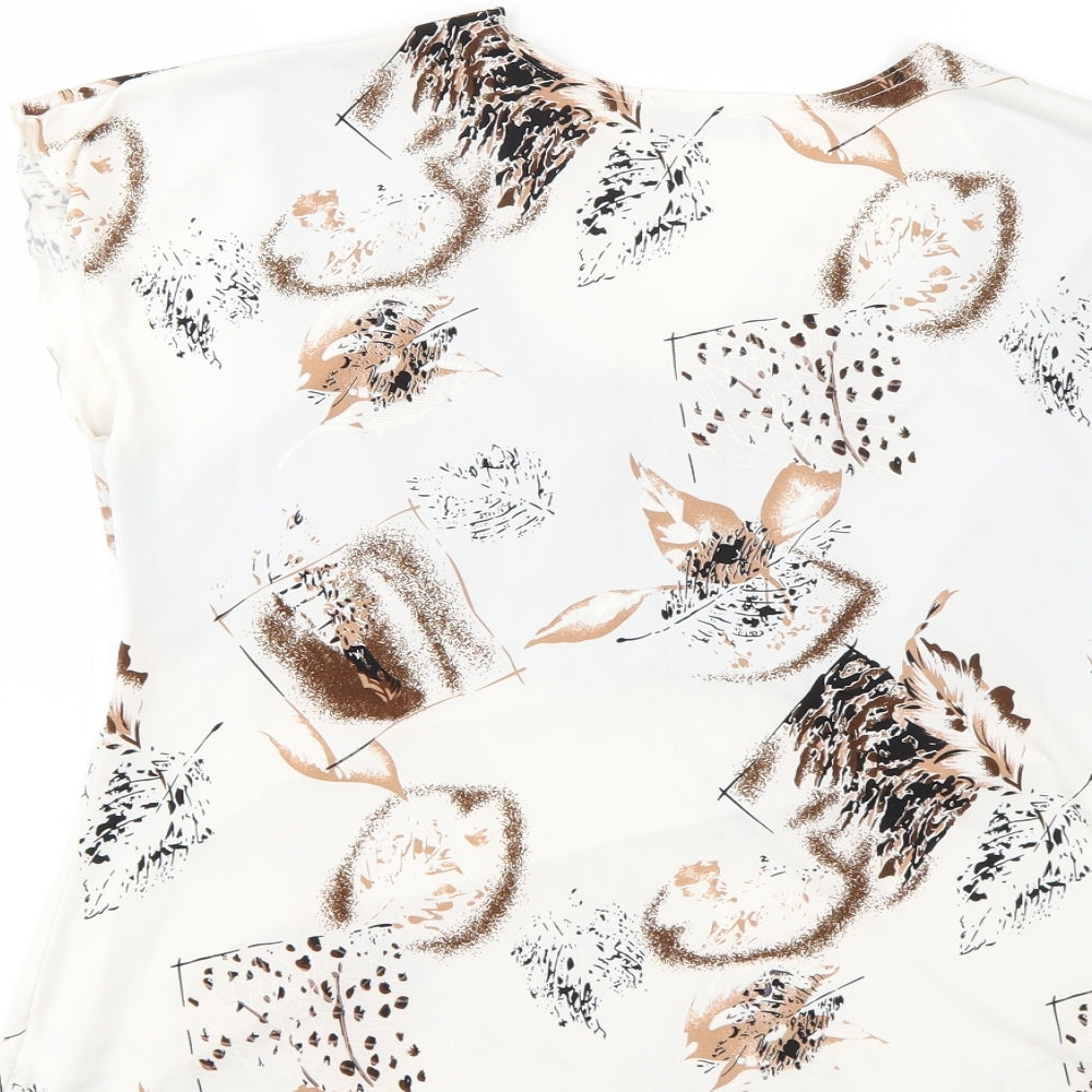 Saloos Womens Multicoloured Floral Basic Blouse Size L
