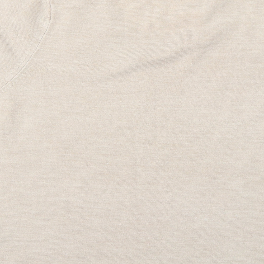 Marks & Spencer Womens Beige Pullover Jumper Size 16