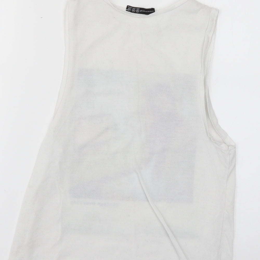 Atmosphere Womens White Basic T-Shirt Size 10