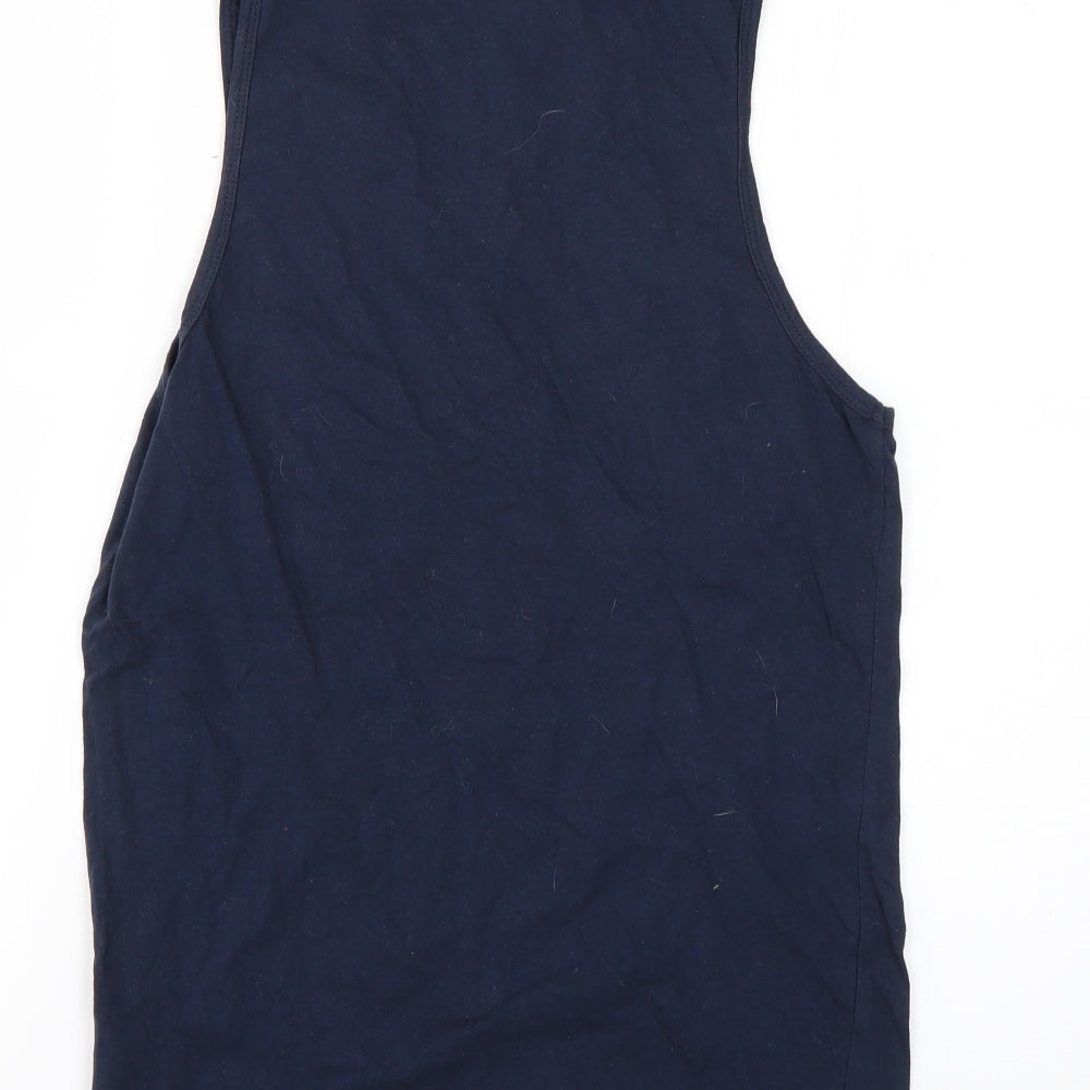 contemporary Mens Blue T-Shirt Size M