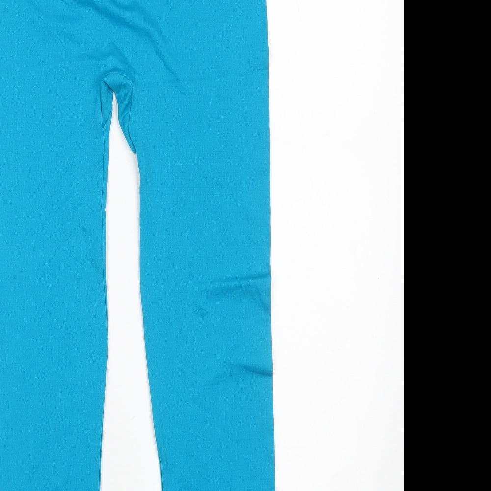 Preworn Womens Blue Cropped Leggings Size M L23 in