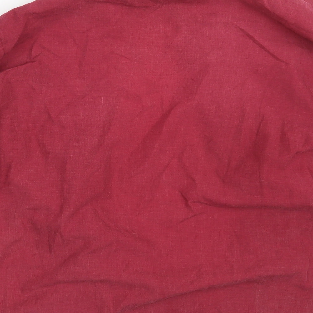 Harvey James Mens Red Pyjama Top Size M
