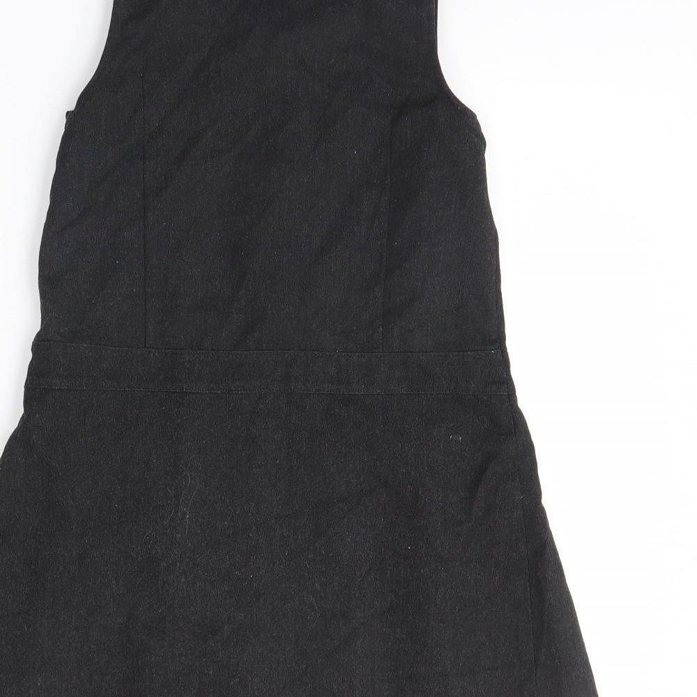 F&F Girls Grey Pinafore/Dungaree Dress Size 5 Years