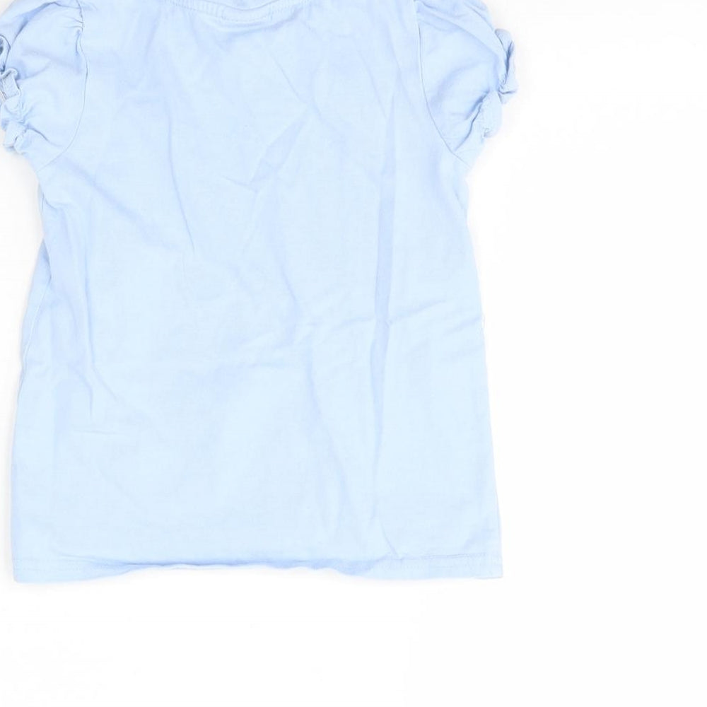 George Girls Blue Solid Cami Pyjama Top Size 4 Years - Frozen