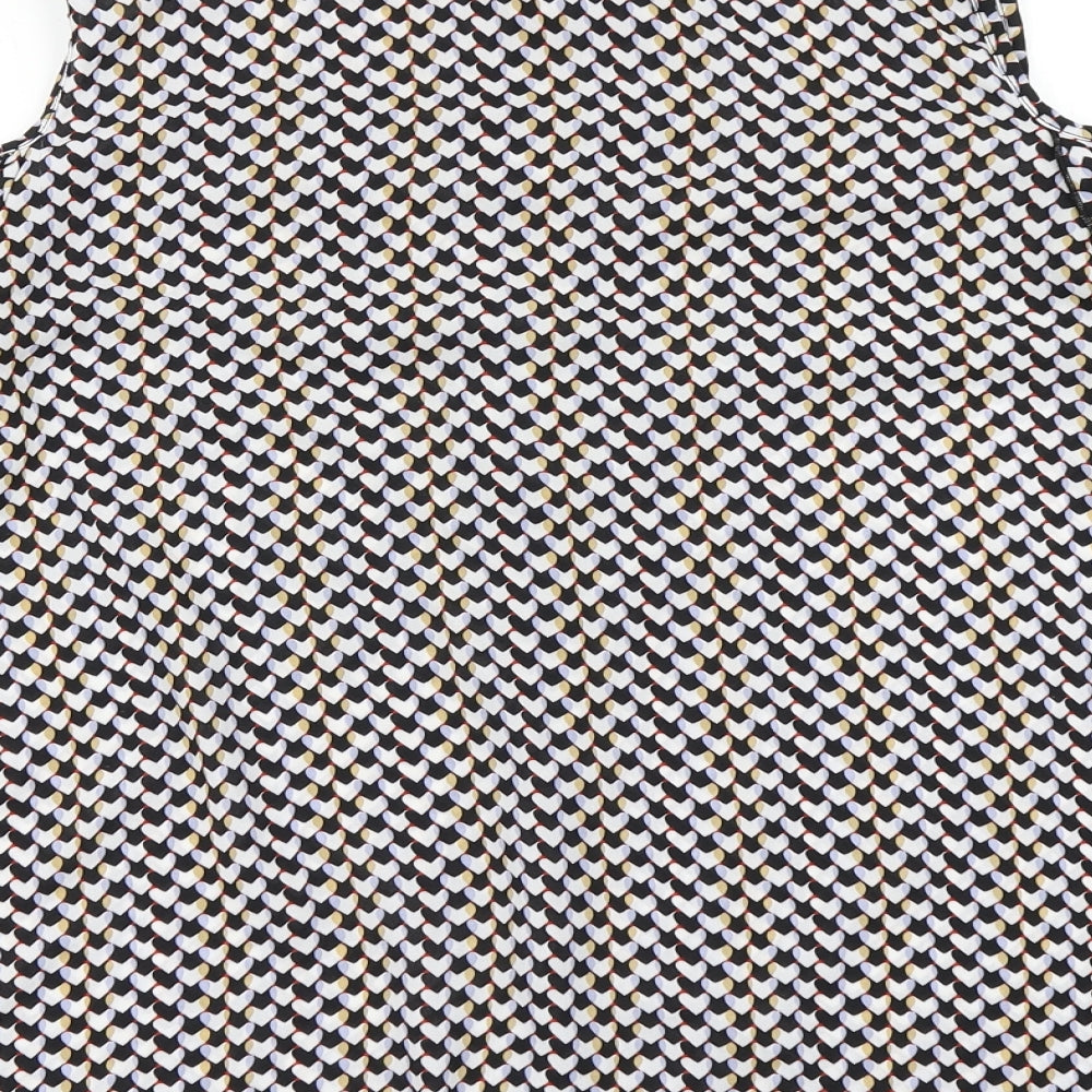 Atmosphere Womens Black Polka Dot Basic Blouse Size 14 - Cold Shoulder