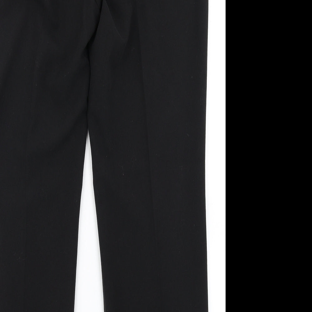 Marks & Spencer Womens Black Dress Pants Trousers Size 12 L28 in