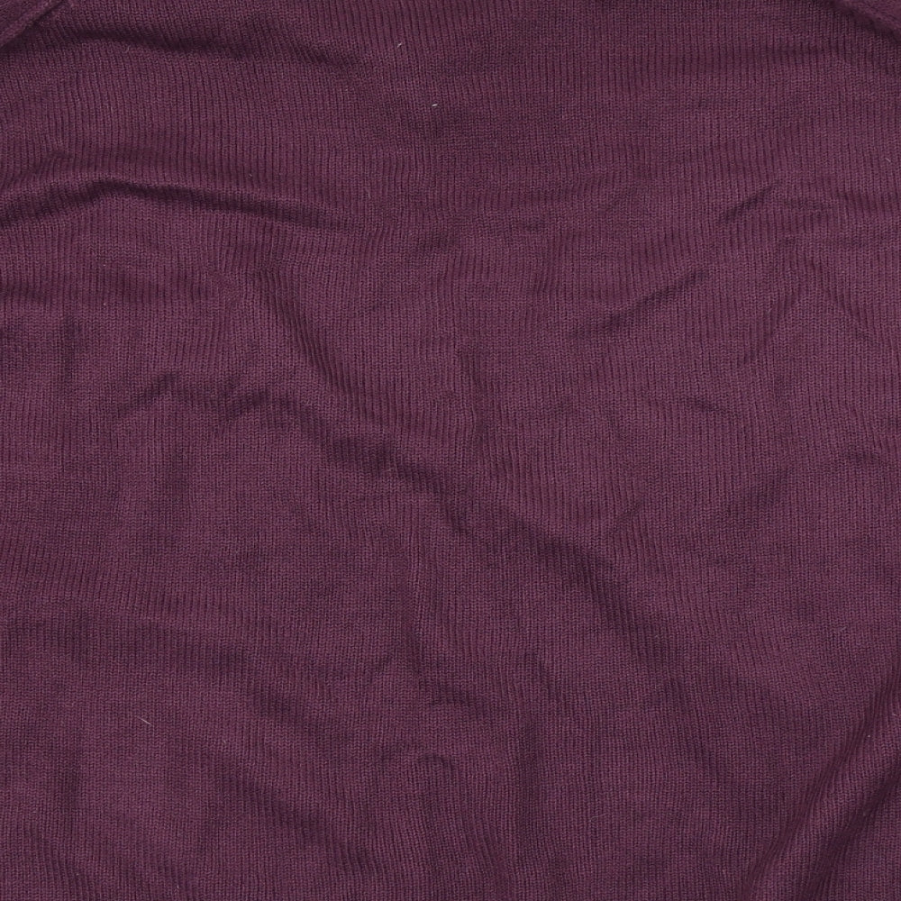 Capsule Womens Purple Knit Pullover Jumper Size L