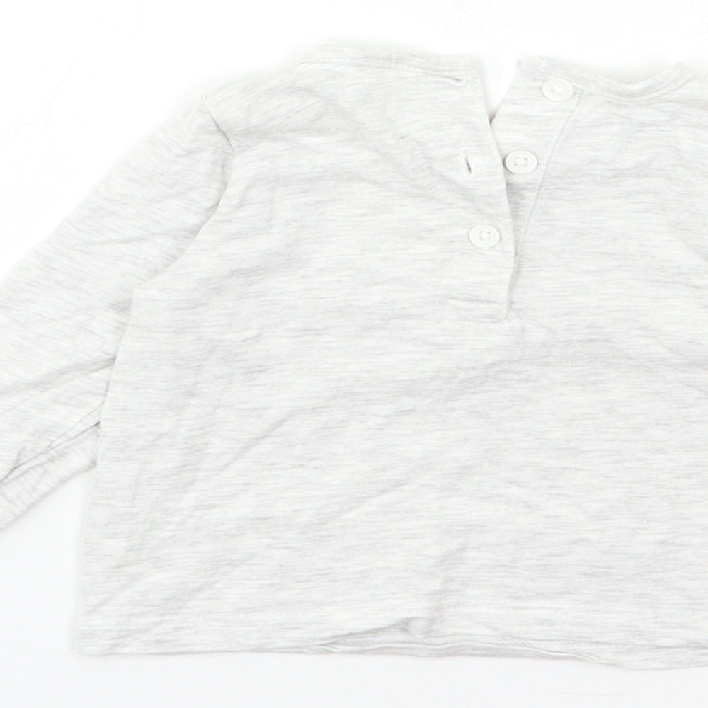 Matalan Baby Grey Basic T-Shirt Size 0-3 Months