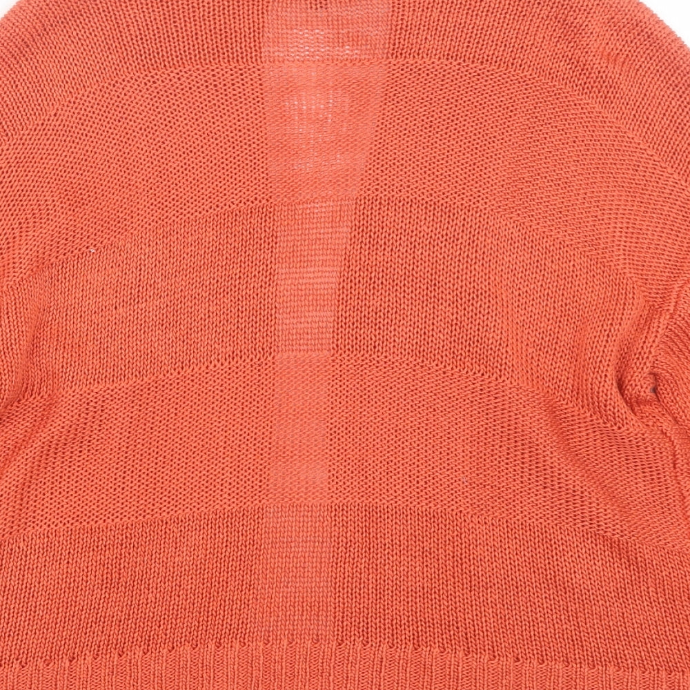 Evie Womens Orange Cape Jumper Size 12