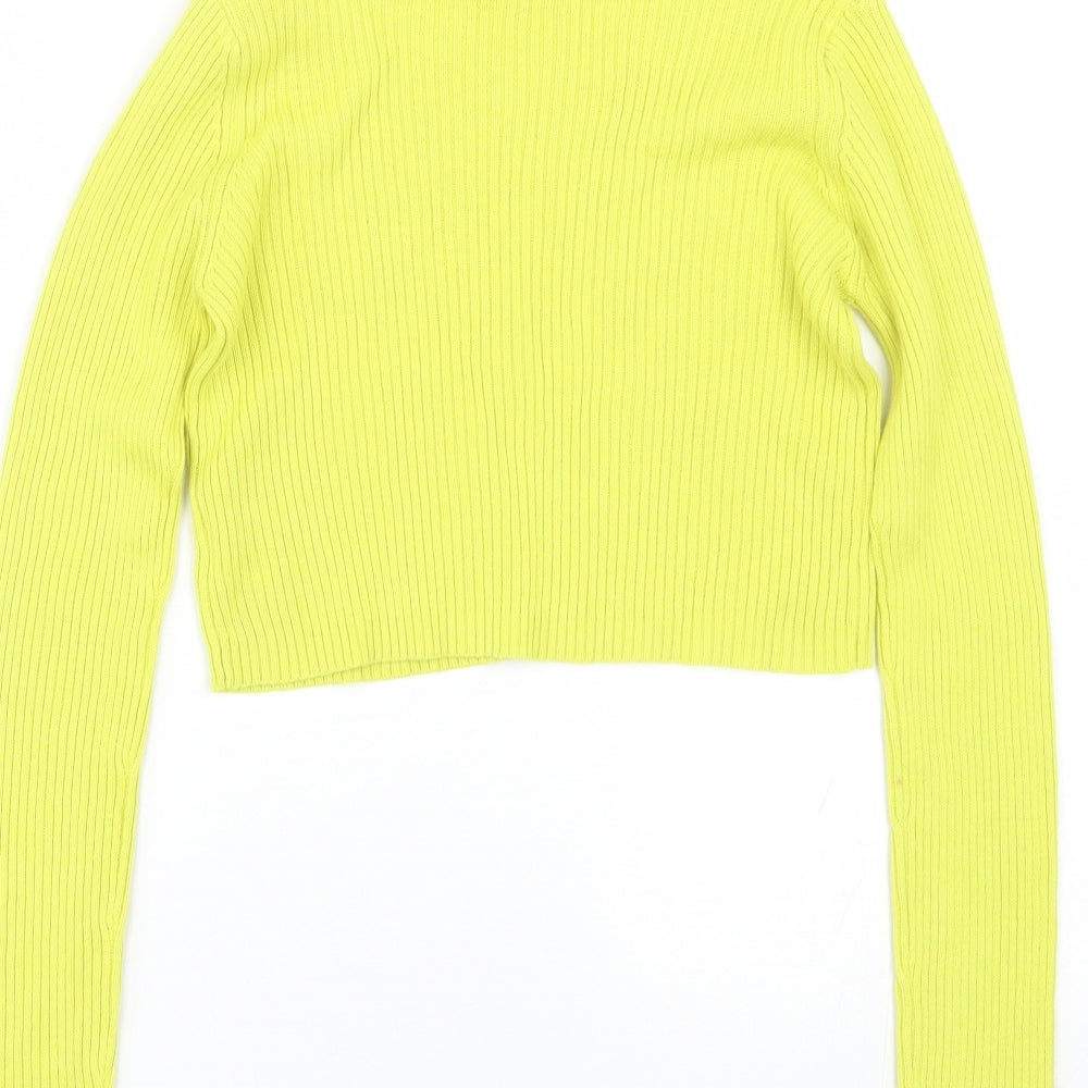 Select Womens Yellow Basic T-Shirt Size 6
