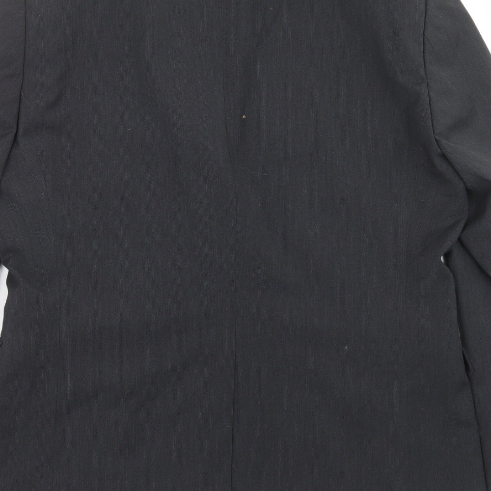 H&M Mens Grey Jacket Suit Jacket Size 42
