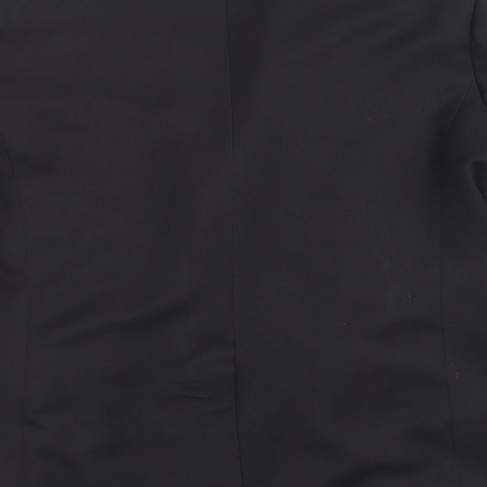 Preworn Mens Black Jacket Suit Jacket Size 42