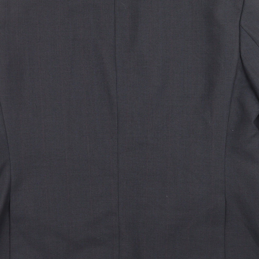 Pinstripe Mens Blue Striped Jacket Suit Jacket Size 44