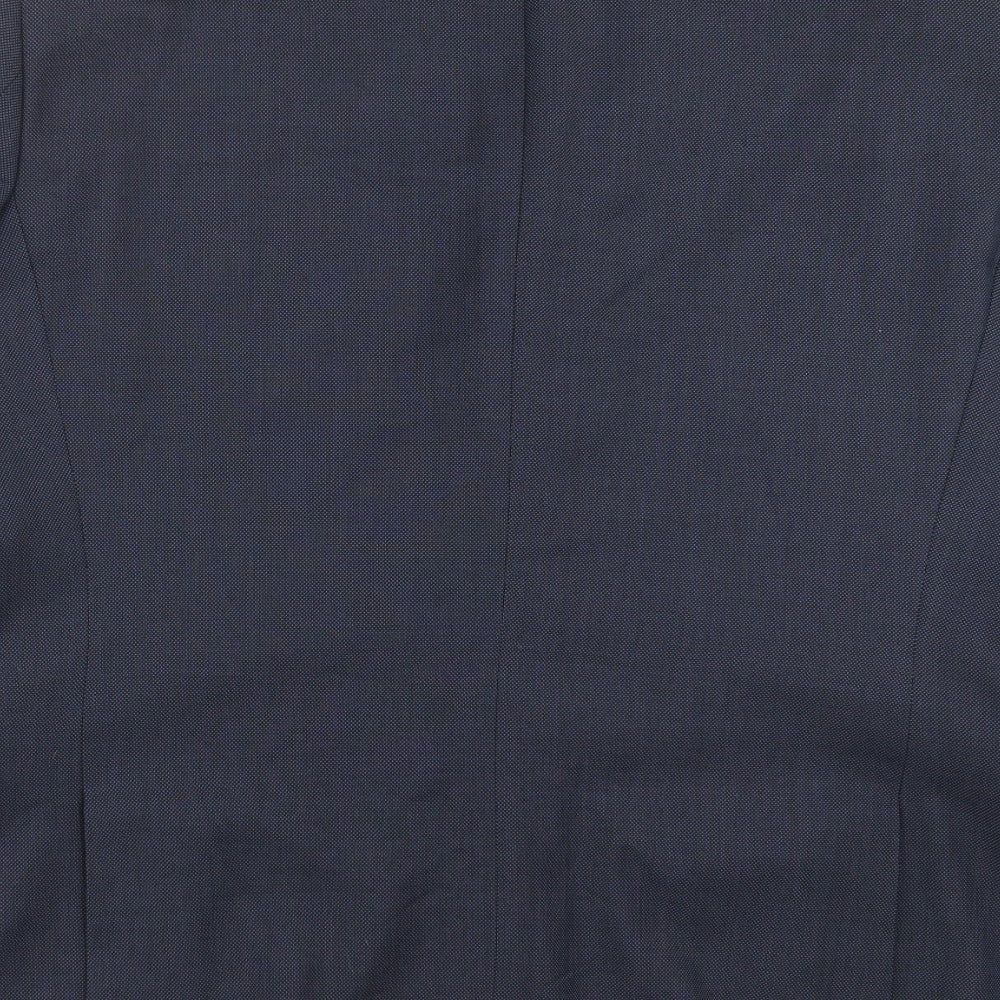 NEXT Mens Blue Geometric Jacket Suit Jacket Size 42 - Tailored fit