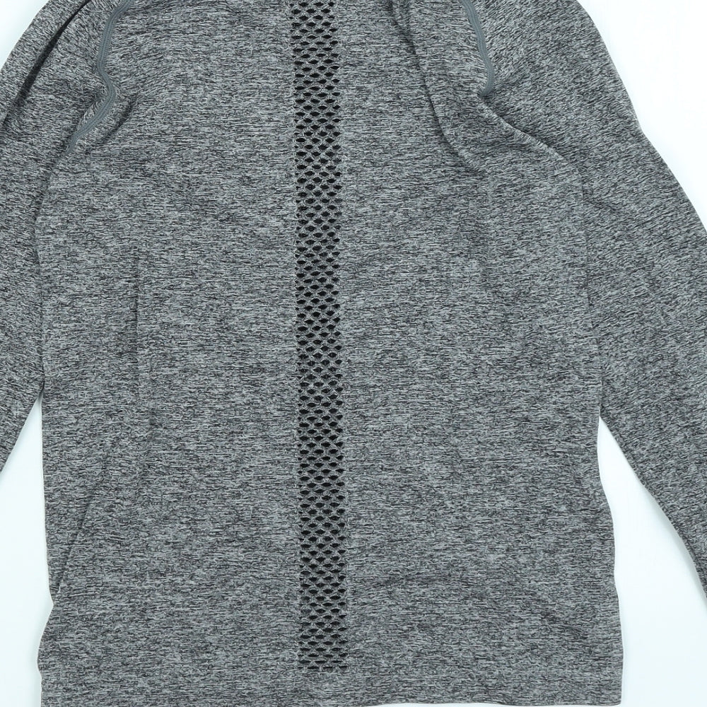 Workout Womens Grey Full Zip Jumper Size 10