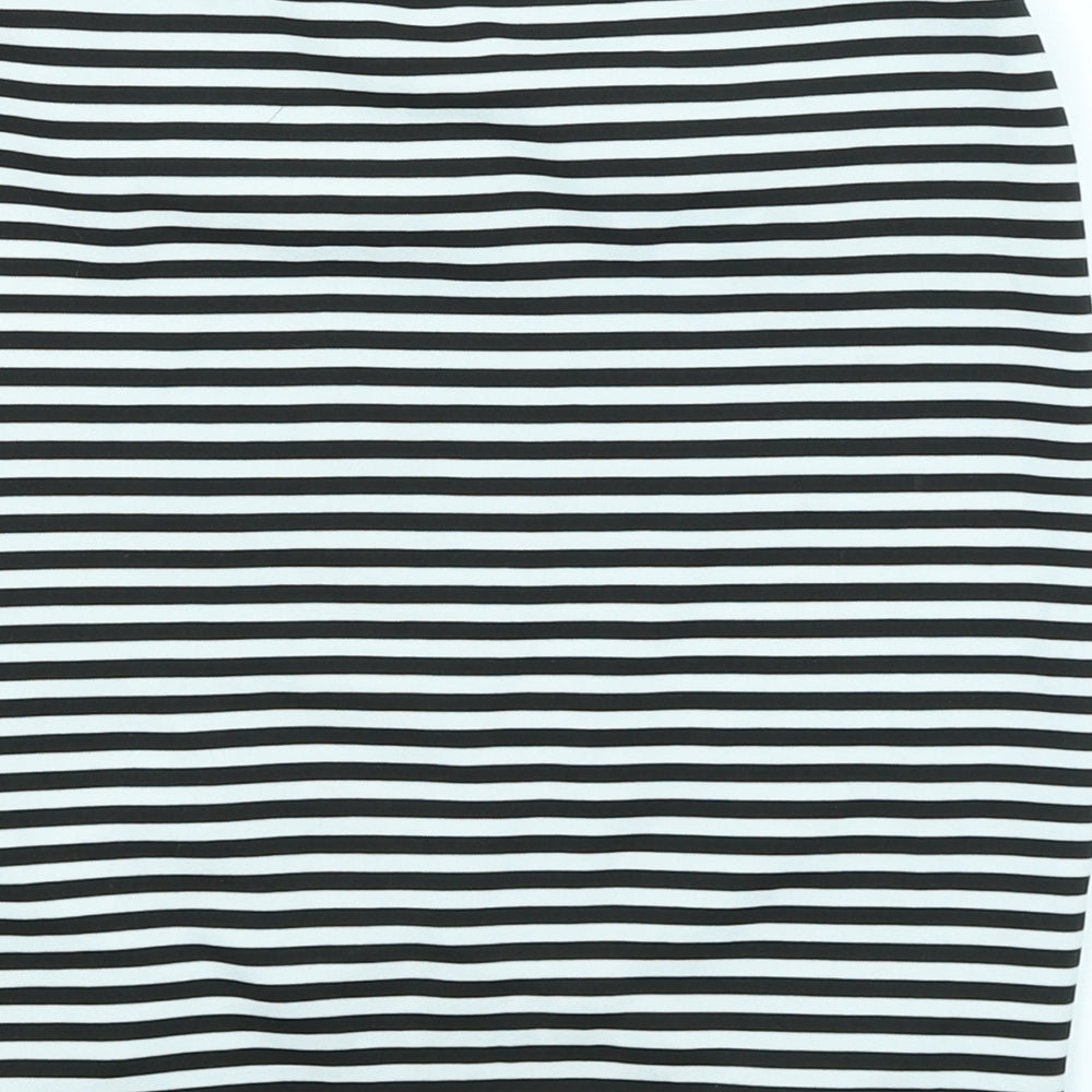 Nikka Womens White Striped Straight & Pencil Skirt Size 10
