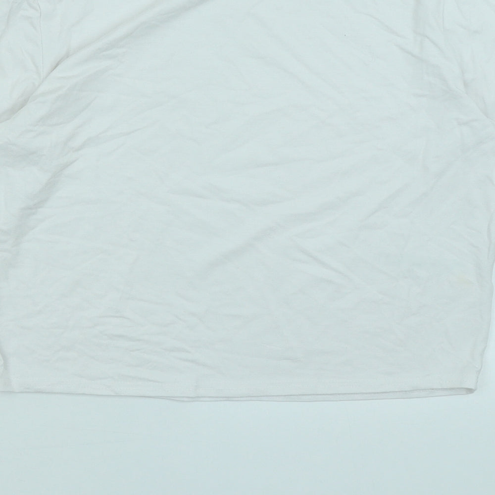 ASOS Womens White Basic T-Shirt Size 12