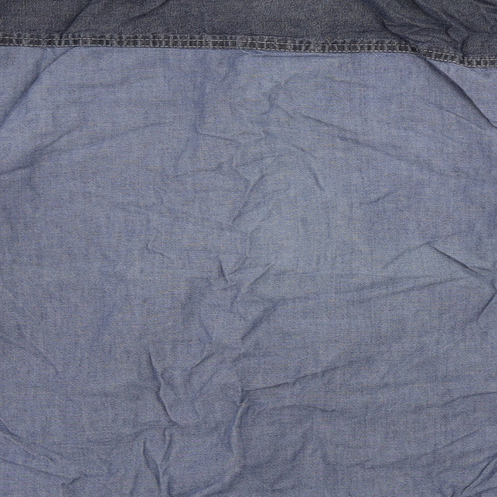 Easy Mens Blue Button-Up Size L