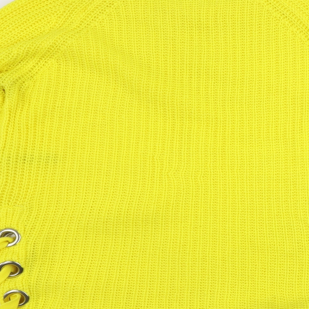 pep&co Womens Yellow Pullover Jumper Size 10