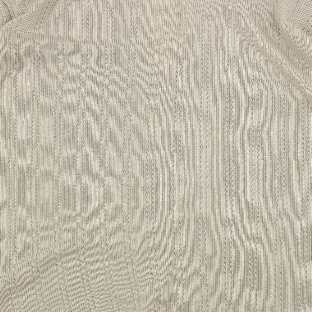 Marks & Spencer Womens Beige Cardigan Jumper Size 16