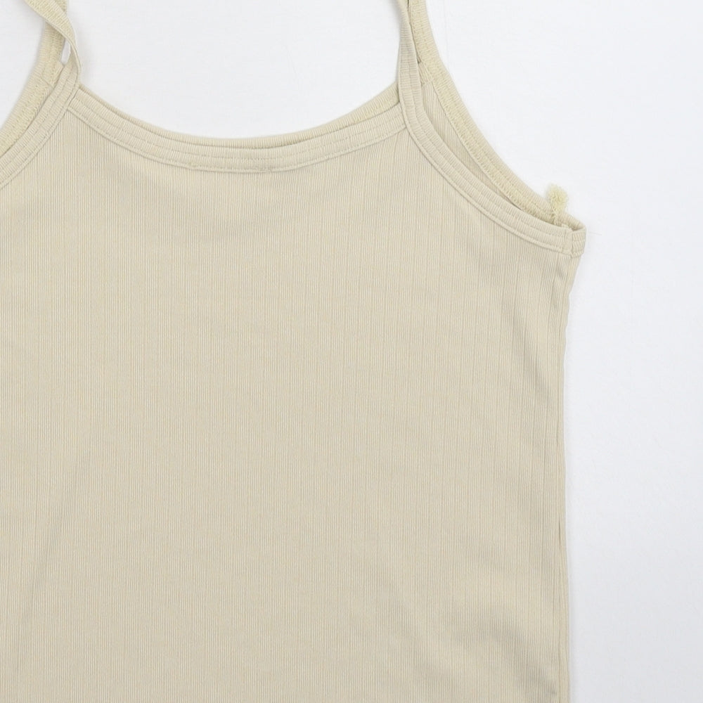 Grace & Mila Womens Beige Basic Tank Size S