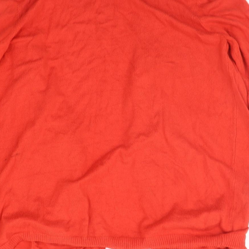 Monsoon Womens Red Cardigan Jumper Size 12