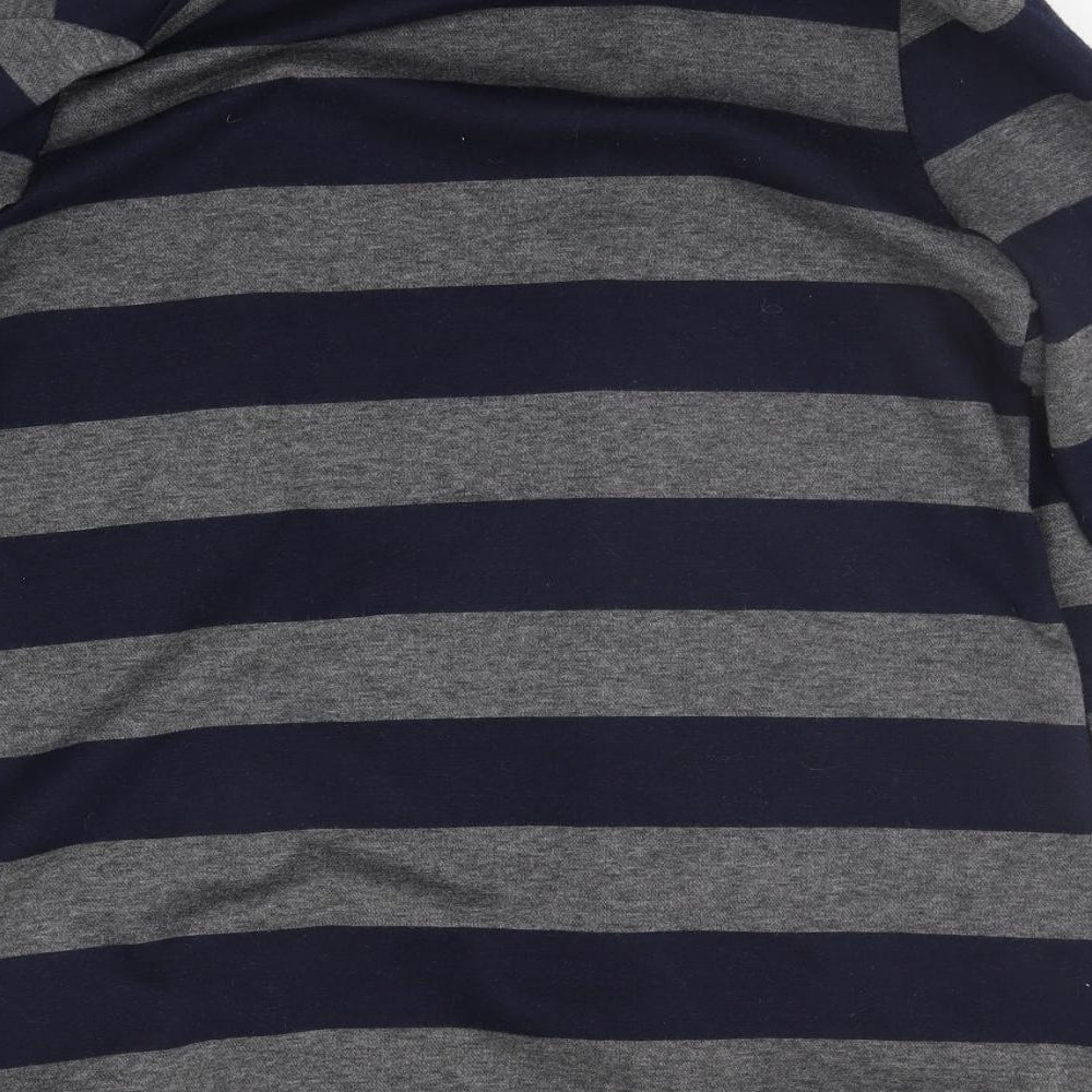 Soon Womens Blue Striped Cardigan Jumper Size 12