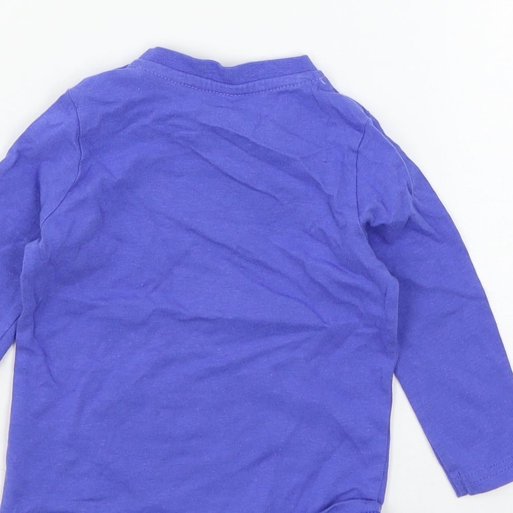 F&F Baby Blue Jersey Basic T-Shirt Size 6-9 Months - Roar