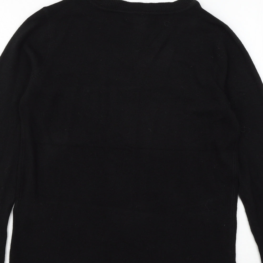 Primark Womens Black Knit Pullover Jumper Size 6