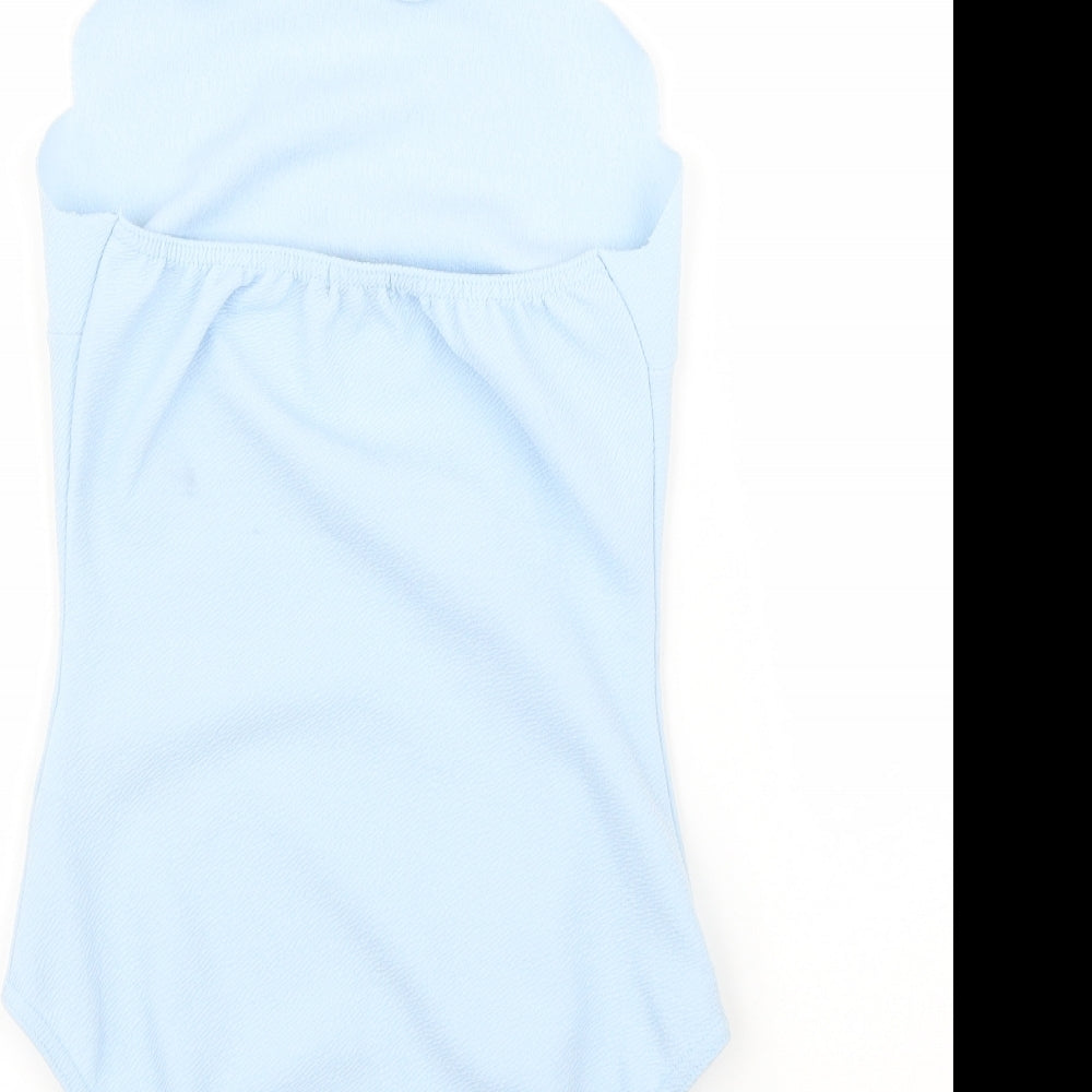 Boohoo Womens Blue Leotard One-Piece Size 6