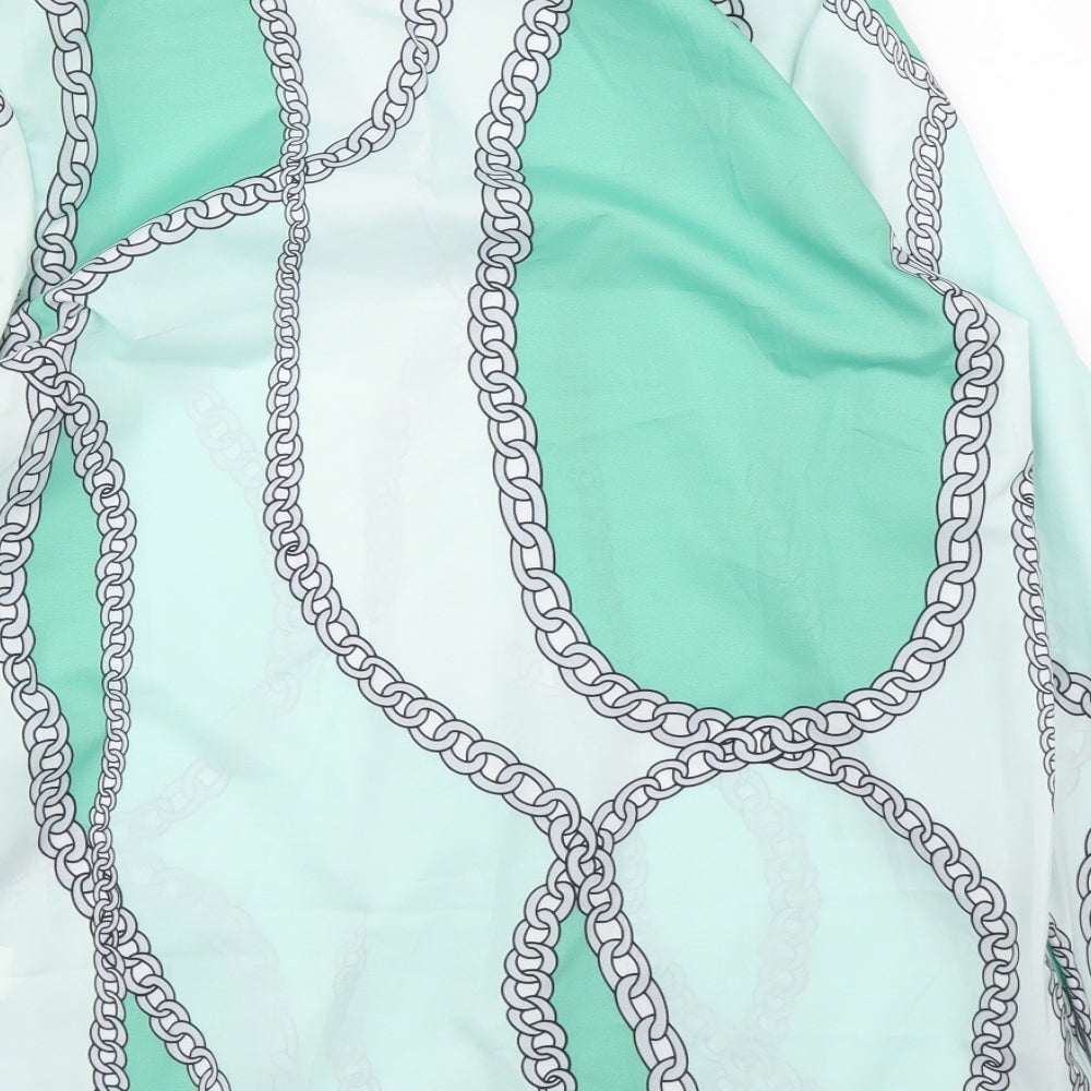 Preworn Womens Green Basic Blouse Size XS
