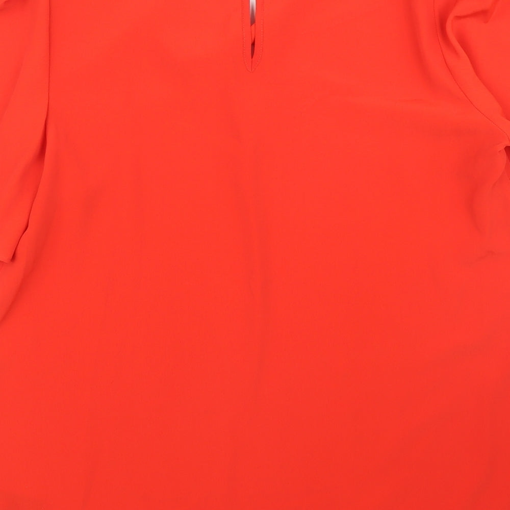 F&F Womens Red Basic Blouse Size 8