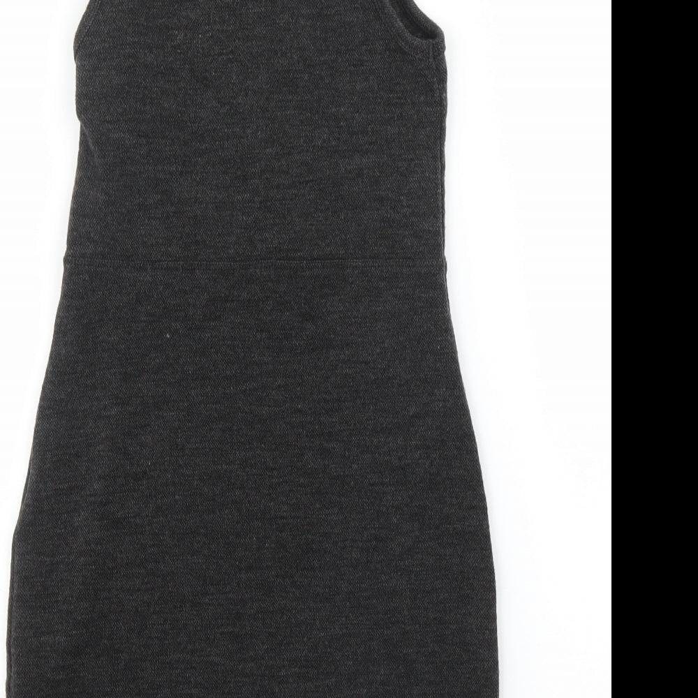 Topshop Womens Grey Sheath Size 10