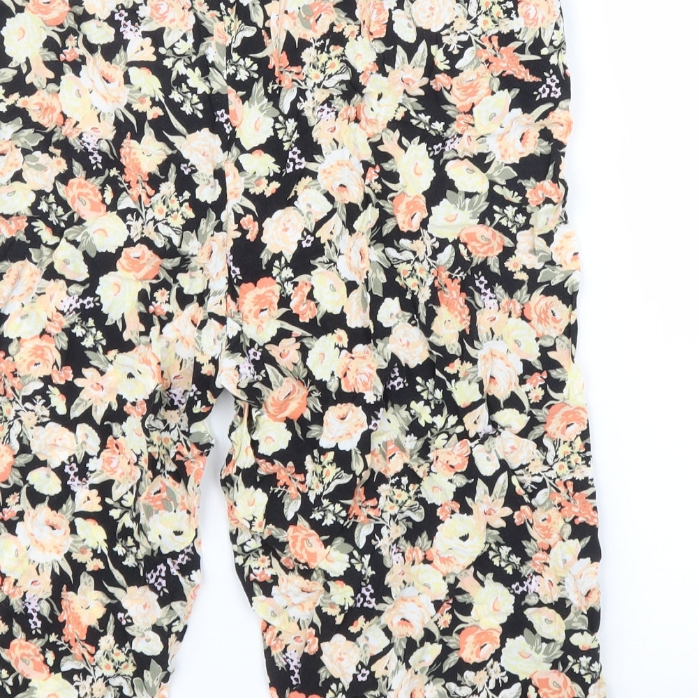Klass Womens Pink Floral Capri Trousers Size 14