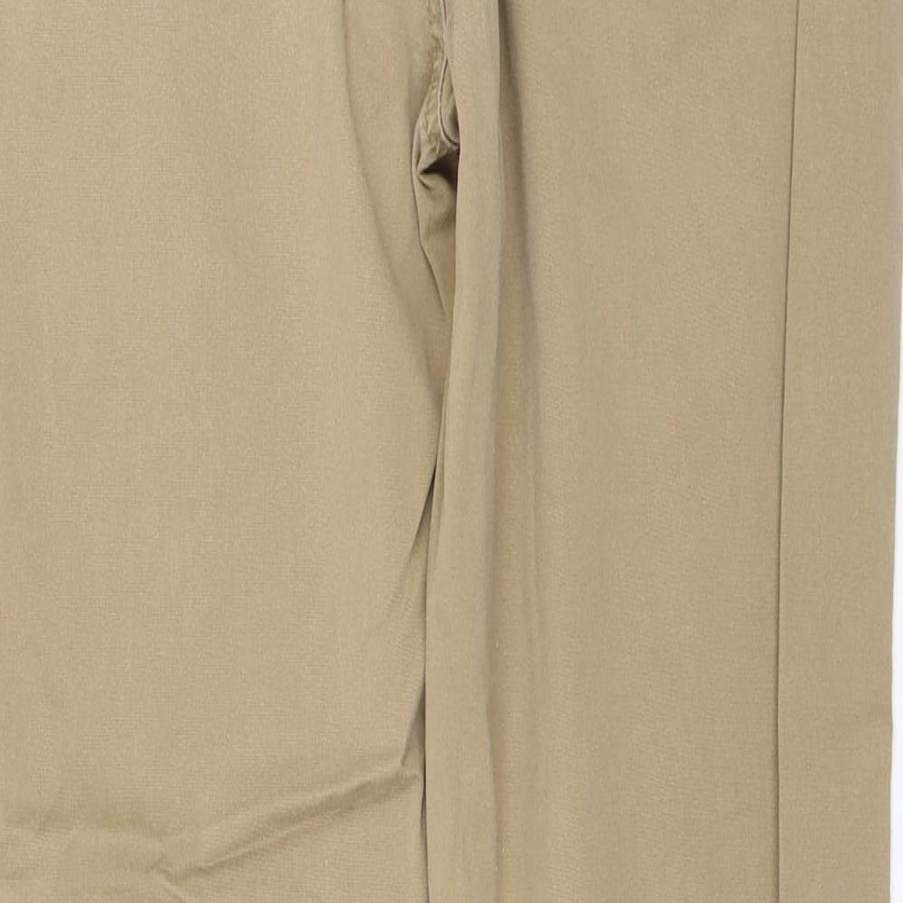 Mango Womens Brown Trousers Size 10 L28 in