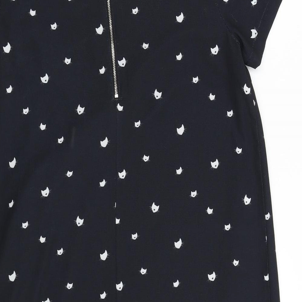 Louche Womens Black Slip Dress Size 12