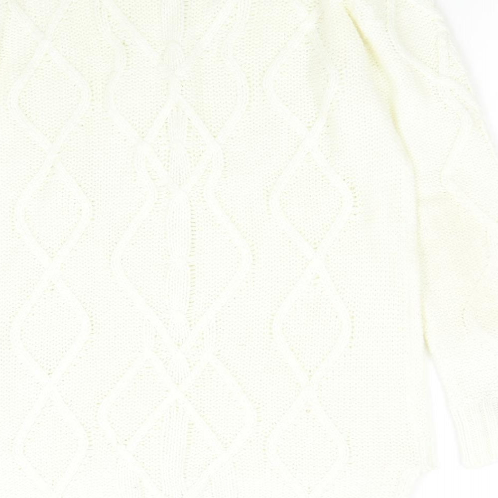 Yessica Womens Beige Knit Pullover Jumper Size XL