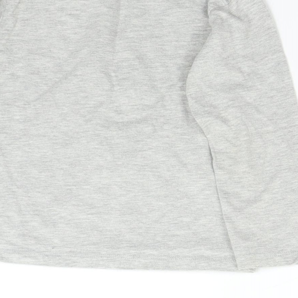 NEXT Girls Grey Basic T-Shirt Size 2-3 Years - Polar Bear
