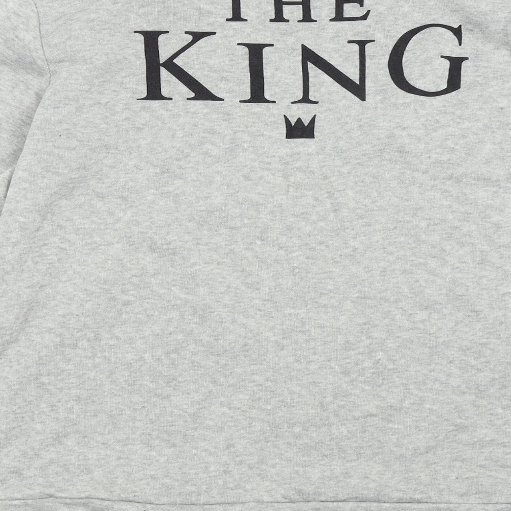Preworn Mens Grey Pullover Sweatshirt Size 2XL - The King